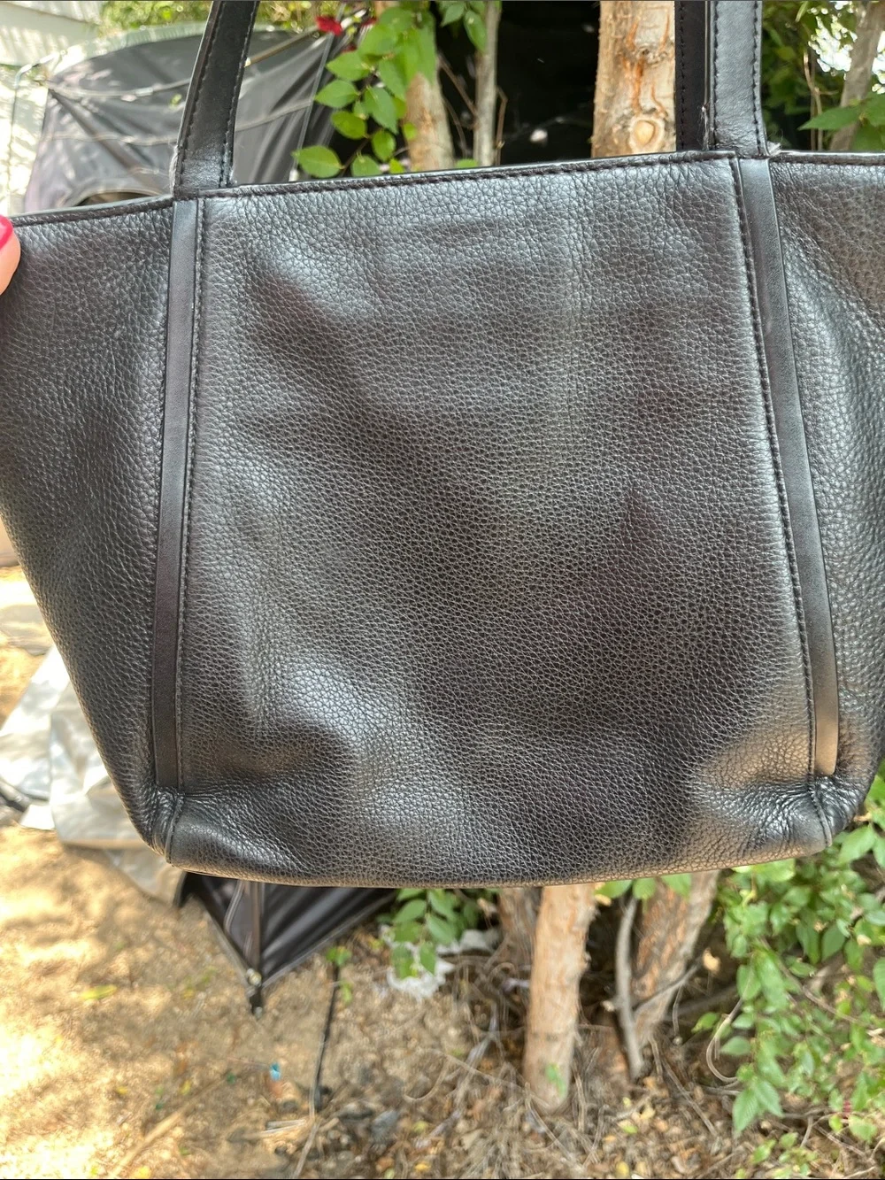Michael Kors Whitney Black Pebbled Leather Tote